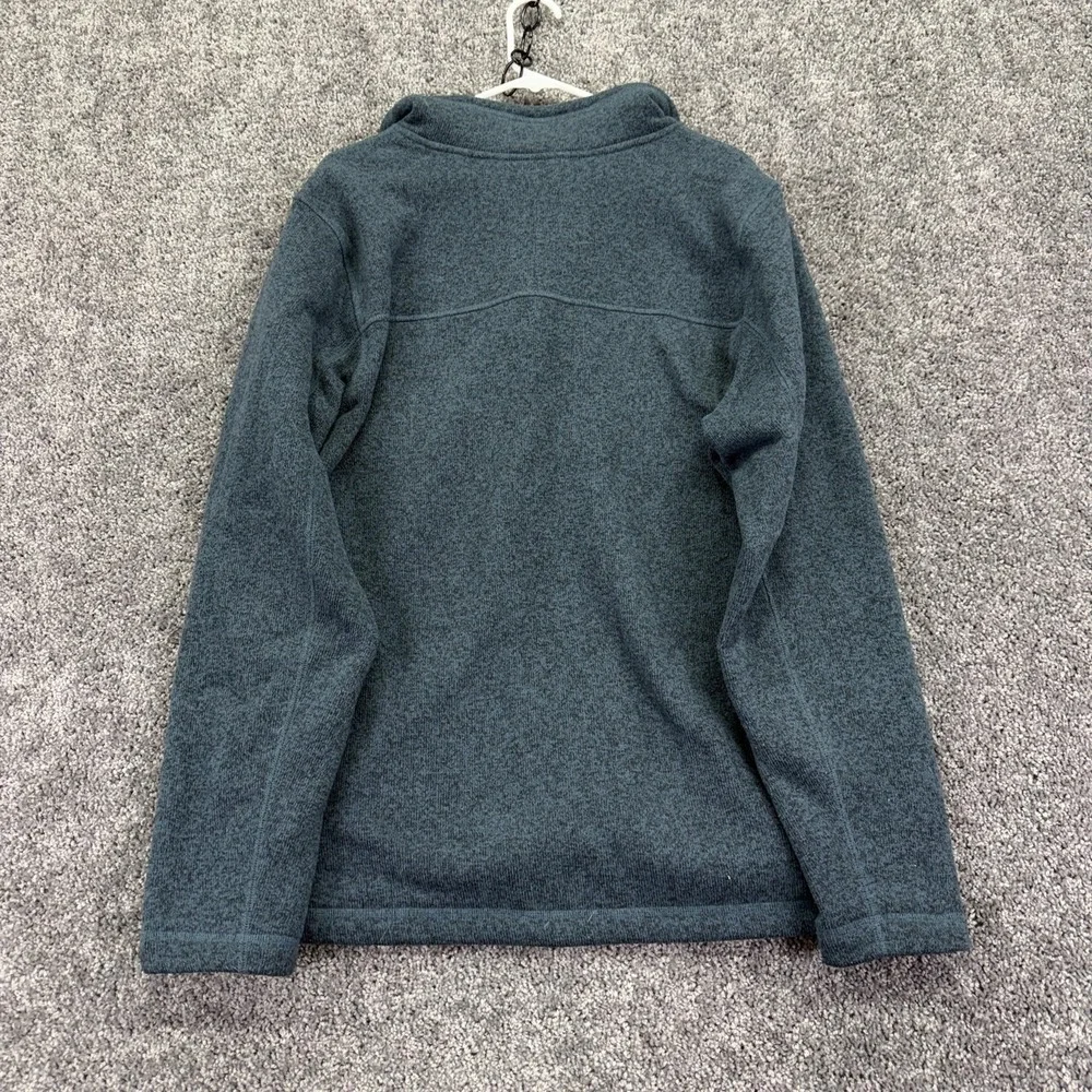 The North Face Sweater Mens Large Blue Fleece 1/4 Zip Pullover Outdoor Hiking